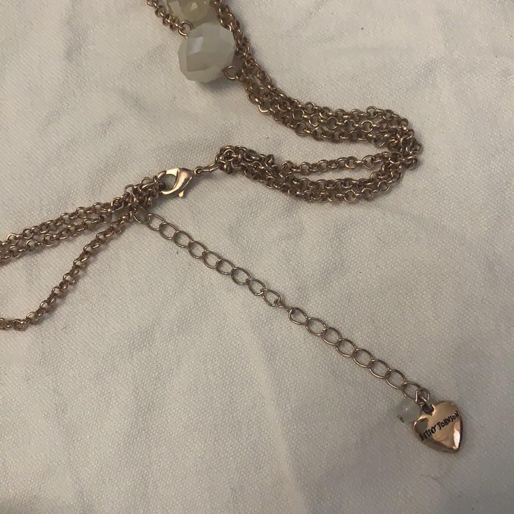 BETSEY JOHNSON THREE CHAIN Layered Necklace WITH CHARMS Clock watch - Picture 13 of 15
